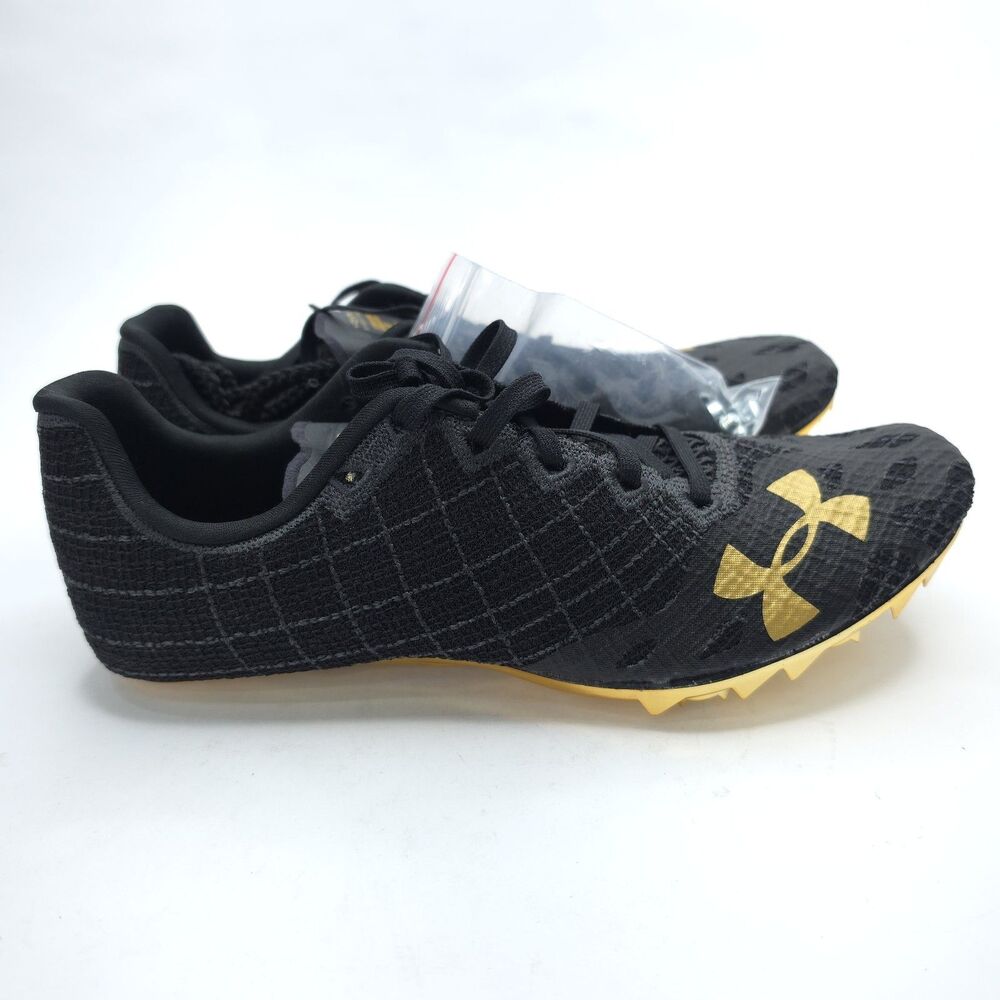 Under Armour Sprint Pro 3 (3022516-003) Black Gold Size 7.5 New Without Box